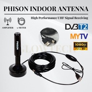 PHISON Indoor Antenna (PA-18-T2) High Performance UHF Signal Receiving DV3T2/MYTV