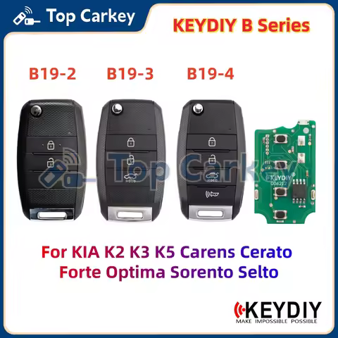 KEYDIY KD B19-2 B19-3 B19-4 Universal Remote Key Compatible with KIA K2 K3 K5 Carens Cerato Forte Op