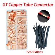 250Pcs GT Small Copper Tube Crimping Pliers Tube Wire Connector Terminal To Connecting Tube Connecto