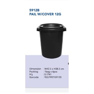 CENTURY TONG HITAM/TONG SAMPAH/12GALLEN / PAIL W/COWER
