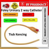 (Tiub kencing) IDEALCARE 2WAY FOLEY CATHETER TUBE 14FG/16FG/18FG/20FG