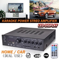 ALL-IN-One Bluetooth LED Display Power Stereo Amplifier 5CH Karaoke Home KTV AMP New