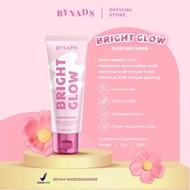 Bynads Bright Glow Sleeping Mask with 4% Niacinamide 3in1 SleepingMask Moisturizer Wash Off Mask Ref