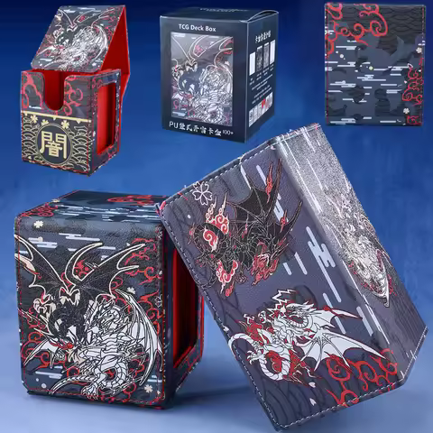 Gacha 120+ Trading Card Deck Box Display Window Yu-Gi-Oh Series PTCG Board Games Collectible Card Ca
