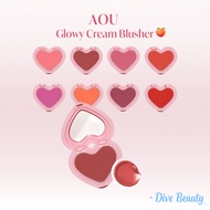 AOU Glowy Cream Blusher (2.3g) l "Dewy" Glow, Clear Color, Cream-to-Powder