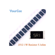 100pcs / 50PCs 5.1ohm 2512 SMD resistor 5.1 Ohm 5.1r1. chip resistance 1W 5%