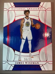 James Wiseman/75 (Warriors) Panini 2021-22 NBA National Treasures