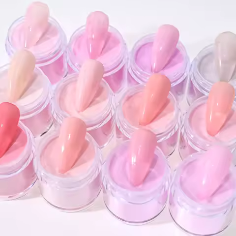 10g Light Color Acrylic Powder Jelly Nude Nail Acrylic Powder PINK 3D Nail Carving French Nail Exten