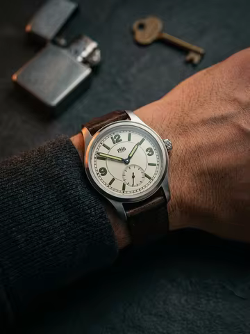 PHG SD‑1930 Vintage Casual Wristwatch 36mm Small Second Dial Quartz Watch C3 Luminous 316L Stainless