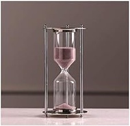 Hourglass, Cylindrical Simple Iron Line Style, Suitable For An Hourglass As A Desktop Decoration, Hi