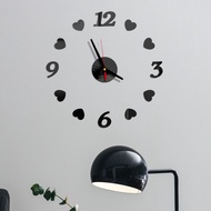 「 YUYANG Lighting 」นาฬิกาควอตซ์แฟชั่นนาฬิกาแขวนกระจกยุโรป3d อะคริลิค Diy,ใหม่ล่าสุดไฟนาฬิกาห้องนั่งเล่นตกแต่งบ้านหัวใจ