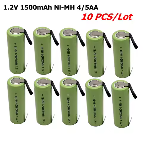 10 PCS 1500mAh Ni-MH 4/5AA Battery For Braun Oral B Electric Toothbrush 1.2V 43mm x 14mm Batteries P