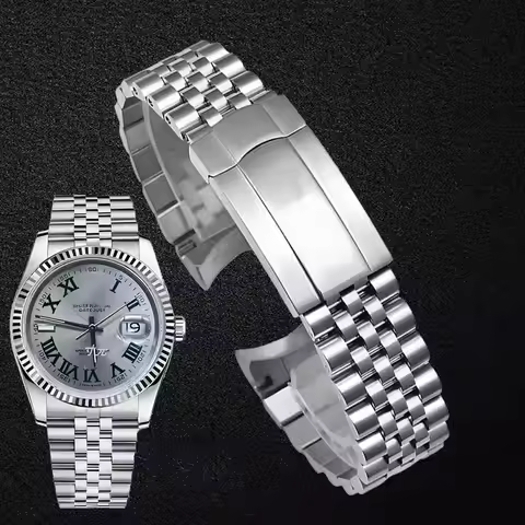 904L Stainless Steel Watch Bracelet Luxury watchband 20mm 21mm For Rolex Oyster Perpetual Datejust D