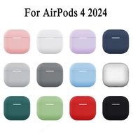 Soft Silicone Case for AirPods 4 Wireless Bluetooth Earphone Protective Cover for 2024 Airpods 4 Hea