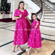 [ACTUAL PHOTO] CYC Clara Mother and Daughter Embossed Jacquard All Occasion Filipiniana Inspired Max