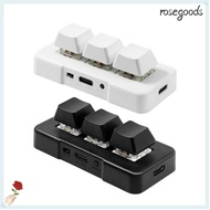 ROSEGOODS1 Keyboard, MK321U MK321G MK321BT Mini Customized Keyboards,  USB+BT Dual-mode Black White 