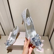 🎉Jimmy choo 真皮水晶高跟鞋