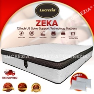 Free Shipping / LUCREZIA Zeka (12 inch) US Spine Support Technology Spring Mattress / Tilam / 床垫 / (