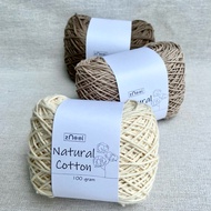 Natural Cotton Yarn - 100% cotton yarn - 50/100gram