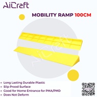 [SG STOCK] Mobility Ramp Width 100cm Height 1.5 3 5 7 9 11 cm Barrier Free Wheelchair PMA Car Truck Accessible