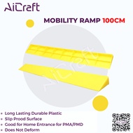 [SG STOCK] Mobility Ramp Width 100cm Height 1.5 3 5 7 9 11 cm Barrier Free Wheelchair PMA Car Truck 