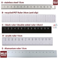 Muji - stainless/Aluminum/plastic RULER - RULER/RULER