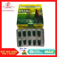 ASTIG Cho Gà Đá 10 VIÊN Giúp Xổ 99% Các Loại Giun Sán và Không Gây Sốc Khô Gà.tẩy giun gà đá.