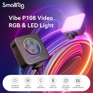 SmallRig ไฟถ่ายรูป ฟ์สด ฉาก ไลฟ์ สด สวย ๆ ไฟวิดีโอ LED RGB P108แบบชาร์จได้แบบพกพาขนาดเล็ก2700K-6500K