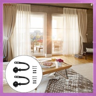 🖼️ 2Pcs U-Bentuk Besi Tiebacks Langsir Tingkap untuk Hiasan 11.8x4.3in