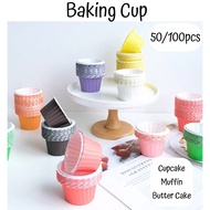 [LIL BAKER] 50/100PCS CUPCAKE BAKING CUP MUFFIN OVEN AIR FRYER SAFE