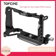 A6700 Cage for Sony Alpha 6700 Camera with a Cable Clamp for HDMI, Arri Locating Holes and Cold Shoe