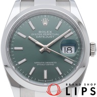 勞力士 Datejust 36 男士腕錶，蠔式錶殼，薄荷綠，Datejust 36 126200，附錶盒、保固卡，不鏽鋼材質，男士腕錶，薄荷綠，成色極佳 [全新]
