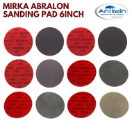 MIRKA ABRALON SANDING PAD 6INCH [ FOR HEADLIGHT OXIDATION RESTORATION, CAR PAINTING REPAIR ]