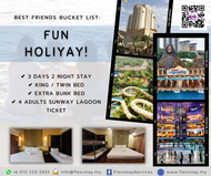 (8) 3D2N Sunway Resort Suites Family Room With Bunk Bed + Sunway Lagoon Package Deal