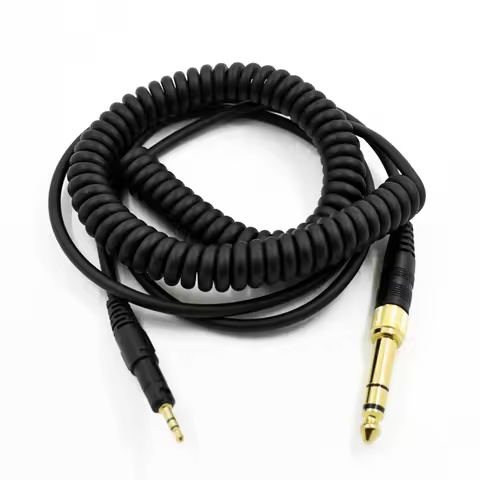 For Audio-Technica For For HP-CC Replacement Cable For ATH-M40x & ATH-M50x Headphones Spring Headpho