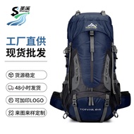 Large Capacity Outdoor Hiking Bag70L Backpack Hiking Sports Bag Water-Resistant Multi-Functional Tra