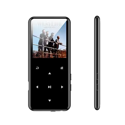 Q06 1.8'' Screen 16GB Touch Button Lossless Sound Bluetooth Kosher MP3 Player, CNC Aluminum Case No 