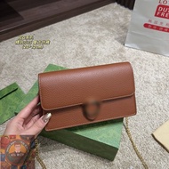 Real Shot A7o Premium Store-G Home Double G Series Granular Face Pattern Chain Bag Small Square Shou