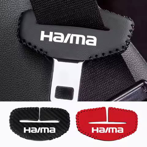 2pcs Car Seat Belt Buckle Clip Protector leather Interior Button Case Cover For Haima S5 M6 S7 M8 C3
