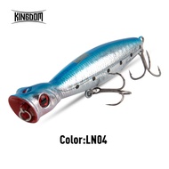 Kingdom Popper Fishing Lure 8cm 10cm 13cm TopWater Saltwater Artificial Baits Hard Wobblers Freshwat