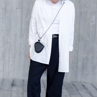 型格心形小廢包・黑・意大利泡泡羊皮配自選鏈條側背包 / 斜孭袋