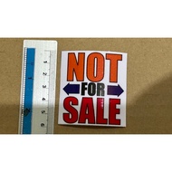 Sticker not for sale logo