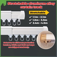 Curtain Track Aluminum Alloy Slide Rail Thickening Curtain Track Curtain Accessories Curtain Rod