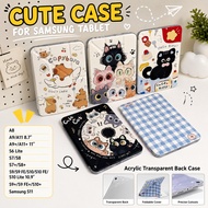 Cartoon Flip Tablet Case Soft Color Set To Watch Movies Online Samsung Tab For S7/8/9/S10 11 Inches 