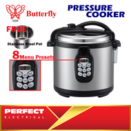 Butterfly 6.0L Electric Pressure Cooker Stainless Steel Inner Pot with Preset Cooking Menu BPC-5069