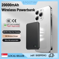 Spoetry CCC 3C 20000mAh Wireless Powerbank Thin Powerbank Mini Portable Powerbank iOS For Phone