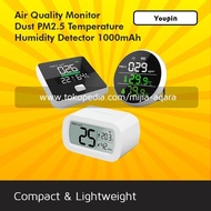 Best-selling Youpin Air Quality Monitor PM2.5 Temperature Humidity Rechargeable SALE
