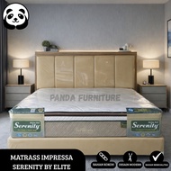 PROMO KASUR SPRINGBED MATRASS IMPRESSA SERENITY BERGARANSI BY ELITE + DIVAN SANDARAN / KASUR ELITE /