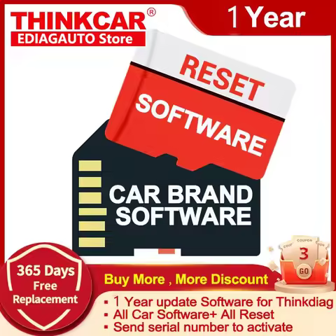 THINKCAR Thinkdiag 1 Year Update ALL Software and 15 Resets Softwares Free For All Cars Supported Ma