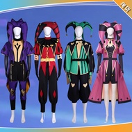 Freak Circus cos costume Anime Exhibition cosplay costume pierrot jester Halloween Clown Uniform